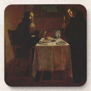 Dessous-de-verre St Benoît bénissant St Maur