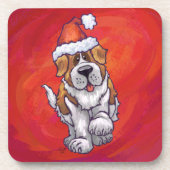 Dessous-de-verre St Bernard Noël En Rouge (Devant)