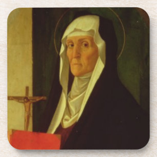 Dessous-de-verre St Clare, c.1485-90 (tempera sur le panneau)