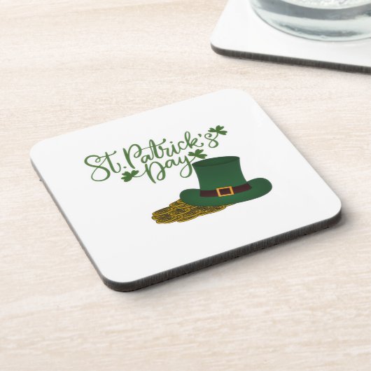 Dessous-de-verre St. Patrick's Day Hard Plastic Coaster (Côté gauche)