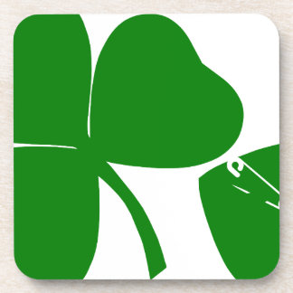 Dessous-de-verre St Patrick's Day Obtenez de la chance 3 et 1 feuil