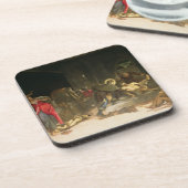 Dessous-de-verre St Roch traitant la peste (Côté gauche)