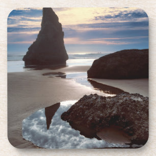 Dessous-de-verre Stack marin en forme d'épine Face Rock Wayside,