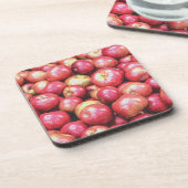 Dessous-de-verre "Stack of Red Apples Fruit" Photo mignonne. Comman (Côté gauche)