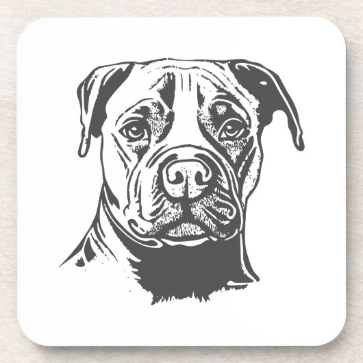 Dessous-de-verre Staffordshire Bull Terrier (Devant)