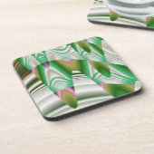 Dessous-de-verre Stalactites vertes en Abstrait (Côté gauche)