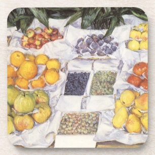 Dessous-de-verre Stand de fruits de Gustave Caillebotte, Art Vintag