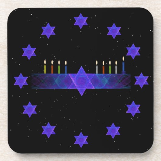 Dessous-de-verre Star Bar Menorah (Devant)