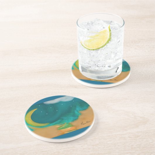 Dessous de verre Star Bath (Sandstone) (Côté)