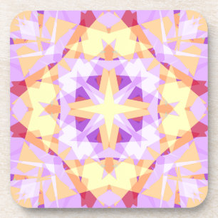 Dessous-de-verre Star moderne Noël Festive violet rouge jaune