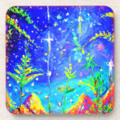 Dessous-de-verre "Starlit Jungle" Belle Peinture. Commandez dès mai (Devant)