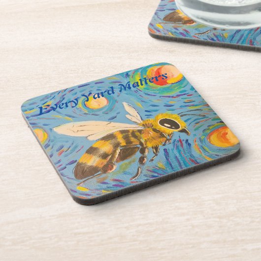 Dessous-de-verre Starry Night Bee Coasters (Côté gauche)