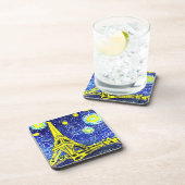 Dessous-de-verre Starry Night Paris France (Côté Droit)