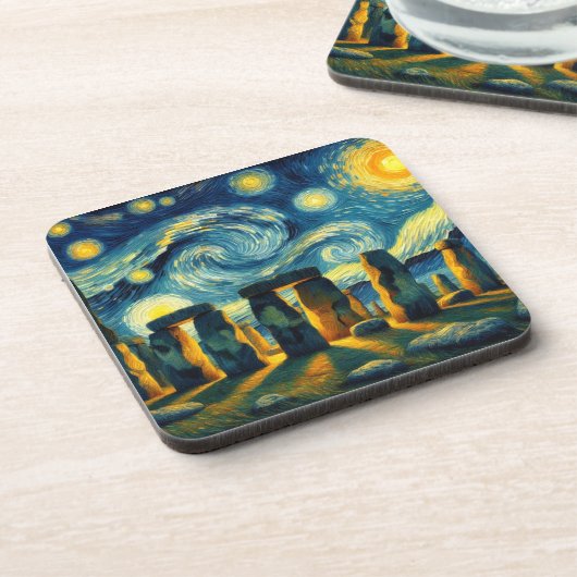 Dessous-de-verre Starry Night Stonehenge (Côté gauche)