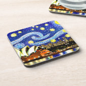 Dessous-de-verre Starry Night Sydney Australie Opéra (Côté gauche)