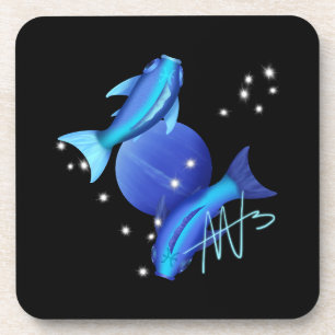 Dessous-de-verre Starry Pisces Neptune Zodiac