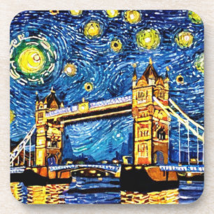 Dessous-de-verre Starry Starry Night Londres Angleterre