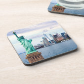 Dessous-de-verre Statue de la Liberté avec le World Trade Center (Côté gauche)