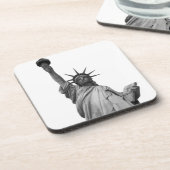 Dessous-de-verre Statue noire et blanche de la Liberté (Côté gauche)