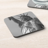 Dessous-de-verre Statue noire et blanche de Liberty New York (Côté gauche)