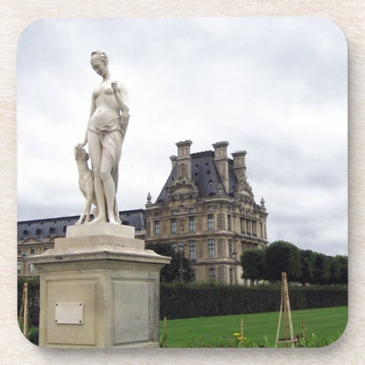 Dessous-de-verre Statue sur le Louvre (Devant)