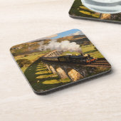 Dessous-de-verre Steam Locomotive on Viaduct (Côté gauche)