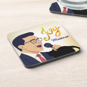 Dessous-de-verre Stephen Colbert chantant un mème Joy Matters (Côté gauche)
