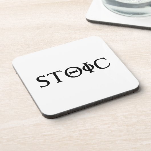 Dessous-de-verre stoïque (Côté gauche)