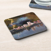 Dessous-de-verre Stormy Richmond Skyline (Côté gauche)