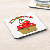 Dessous-de-verre Strawberry Time ! (Côté gauche)
