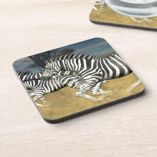 Dessous-de-verre Stripes de course - Zebra (Côté gauche)