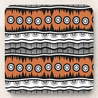 Dessous-de-verre Stripes de ton Brown du Géographie indienne