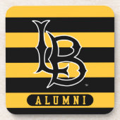 Dessous-de-verre Stripes des anciens élèves de Long Beach State (Devant)