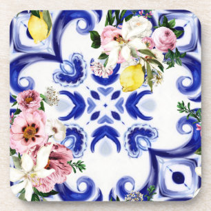 Dessous-de-verre Style italien, carreaux, majolica, citron tout-des
