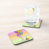 DESSOUS-DE-VERRE STYLE MARTINI D'ART DE POP D'ANNÉES '60 (Côté Droit)