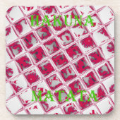 Dessous-de-verre Style Red Hakuna Matata (Devant)