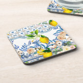 Dessous-de-verre Style sicilien, art d'été (Côté gauche)