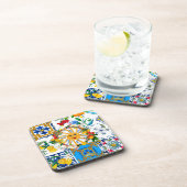 Dessous-de-verre style sicilien, art d'été, citrons (Côté Droit)