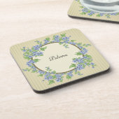 Dessous-de-verre Style victorien Courbe de Fleur Bleue (Côté gauche)