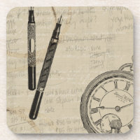 Stylos de fontaine et Watchface avec des notes