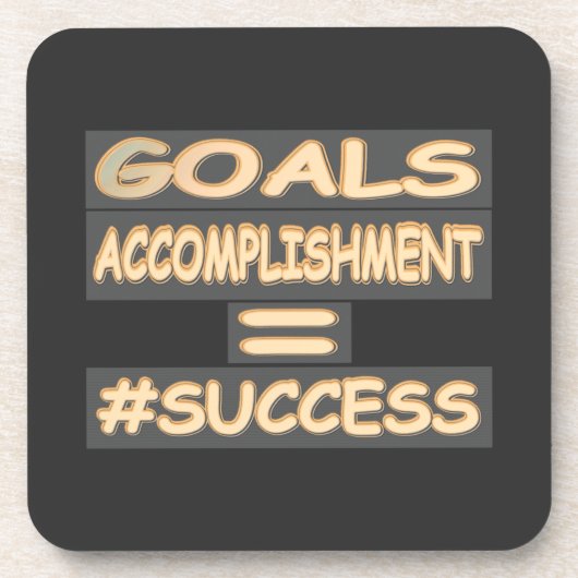 Dessous-de-verre "SUCCESS EQUATION" Mignonne conception. Commandez (Devant)
