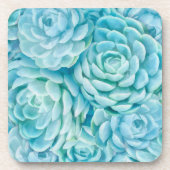 Dessous-de-verre Succulents bleus (Devant)