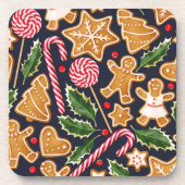 Dessous-de-verre Sucre de canne pain d'épices Noël | Ensemble de De (Devant)