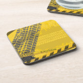 Dessous-de-verre Suivi des pneus de voie jaune (Côté gauche)