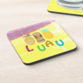 Dessous-de-verre Summer Tiki Pineapple Luau (Côté gauche)