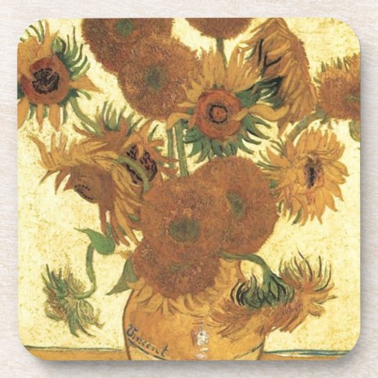 Dessous-de-verre Sunflowers par Van Gogh (Devant)
