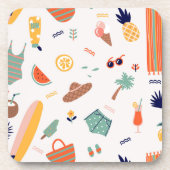 Dessous-de-verre Sunny Beach Fun Motif (Devant)