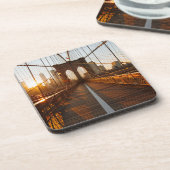 Dessous-de-verre Sunrise du pont Brooklyn de New York (Côté gauche)