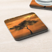 Dessous de verre Sunrise Tree - Peinture (Côté gauche)