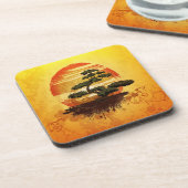 Dessous-de-verre Sunset de Bonsai Tree (Côté gauche)